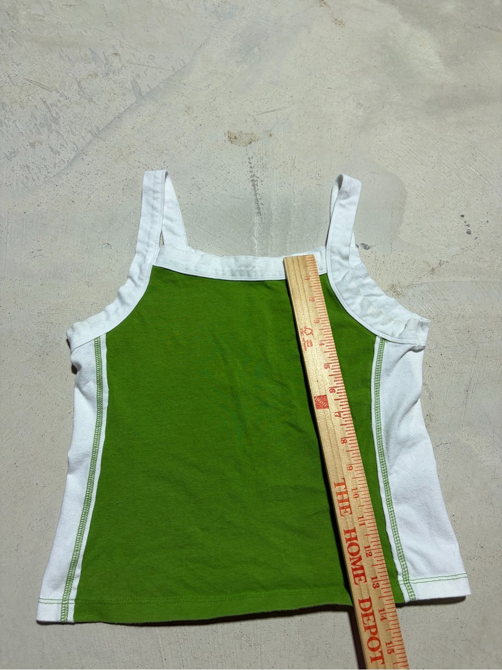 Pilcro Green & White Tank Top small - Picture 4 of 9
